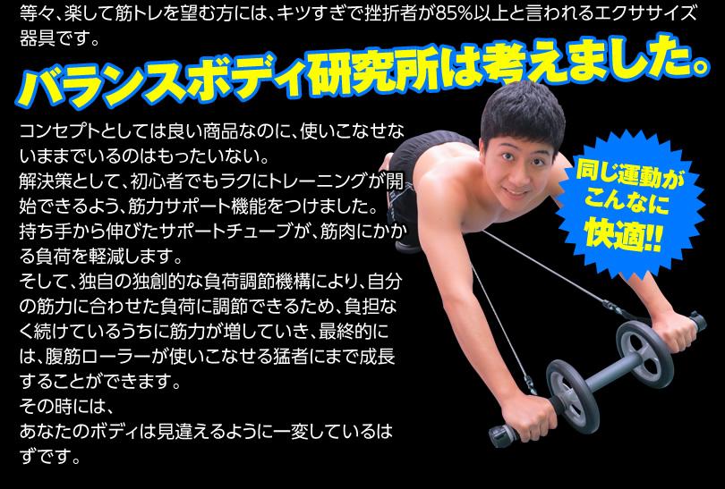腹筋ローラーと同じ運動が快適に！